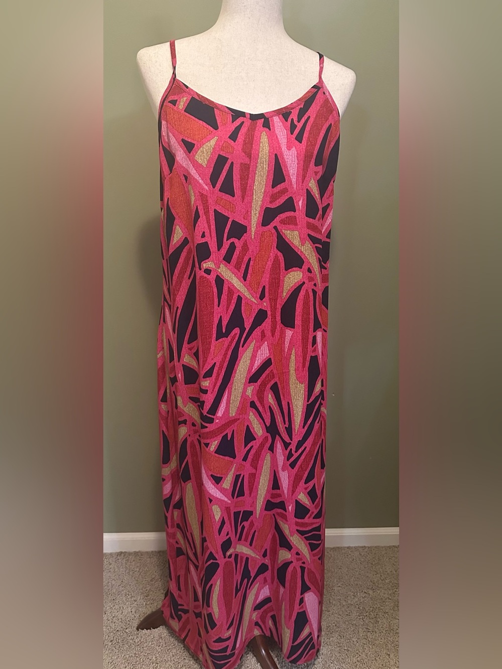 NIC+ZOE Pink Multi-Color Maxi Dress